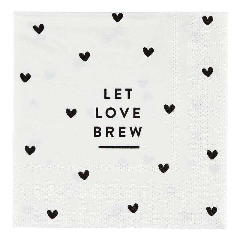 Let Love Brew Cocktail Napkin