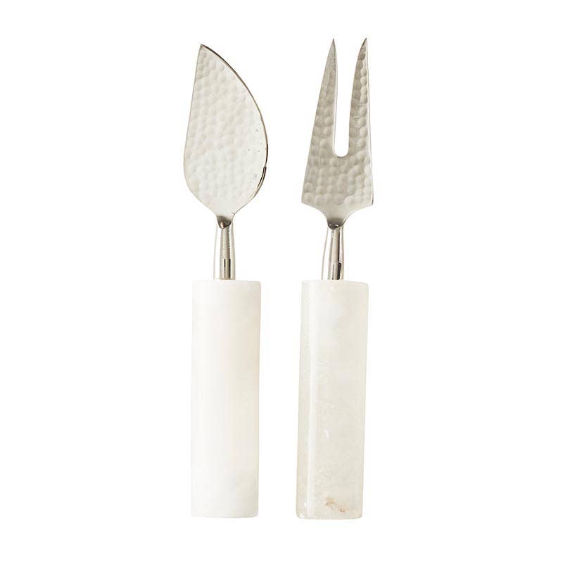 Alabaster Cheese Knives Set