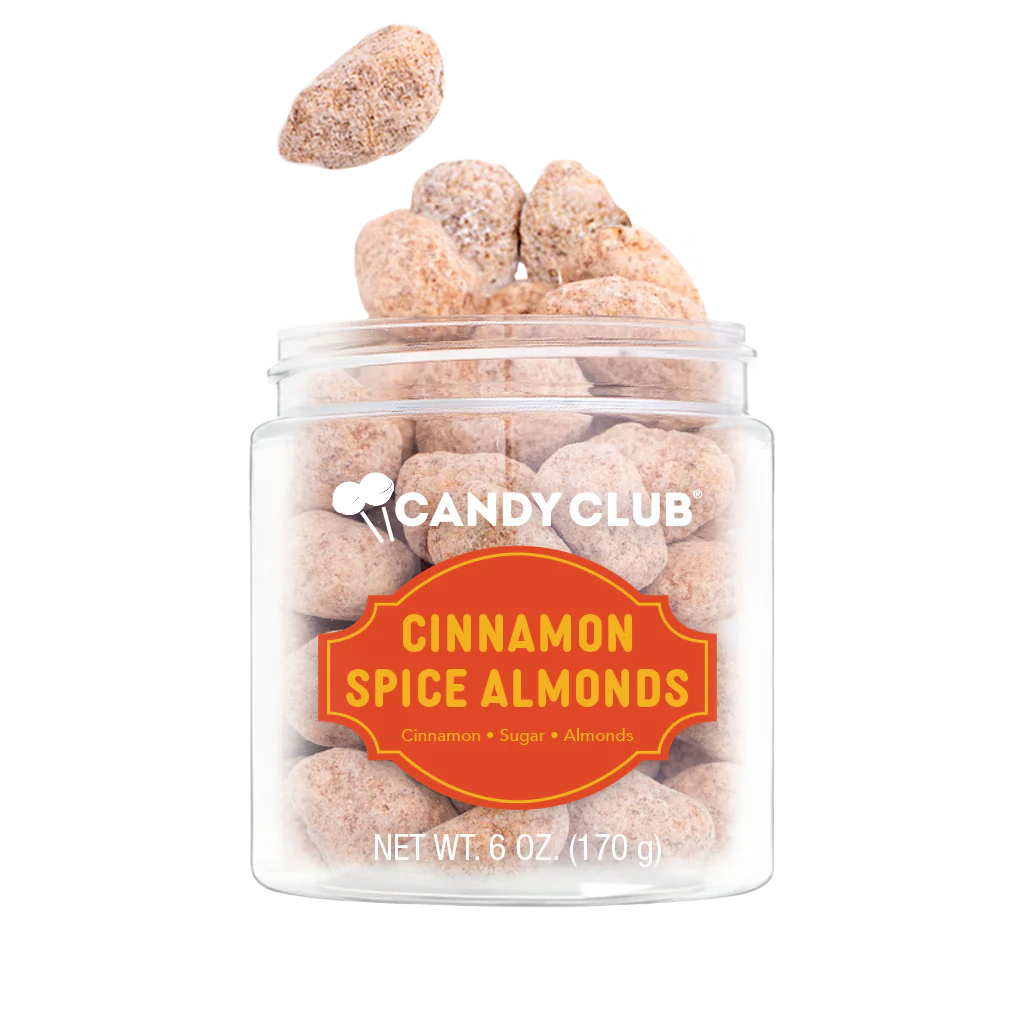 Candy Club cinnamon spice almonds, roasted with sweet and spicy coating