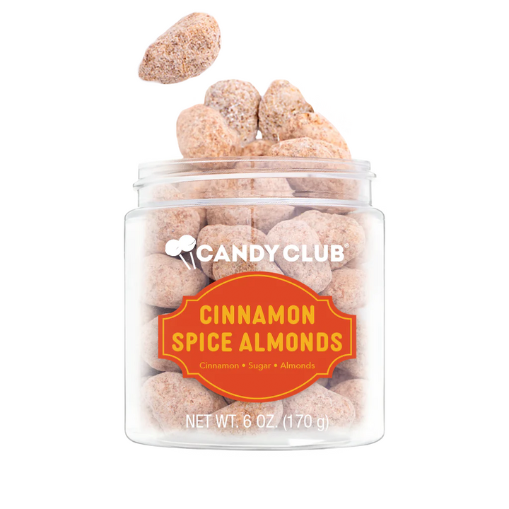 Candy Club cinnamon spice almonds, roasted with sweet and spicy coating