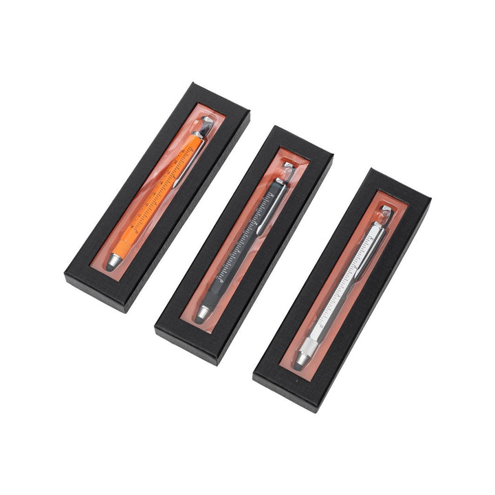 Friken Cool Pens in Orange, Black and White Color ways packed in gift boxes.