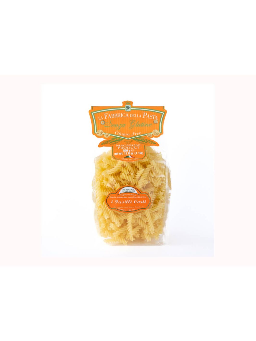 Gluten Free Fusilli Pasta by La Fabbrica Della Pasta