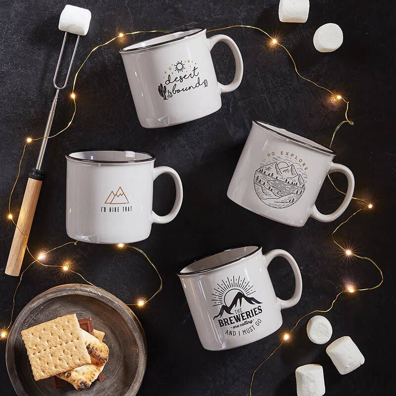 Campfire Go Explore Mug Collection with S'mores.