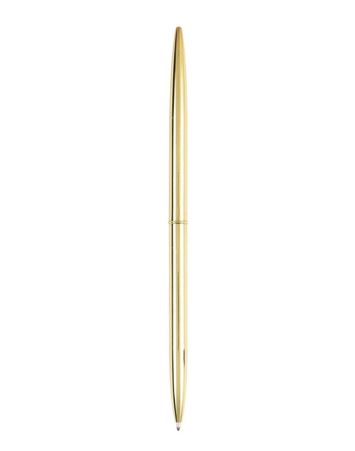 Gold finish and sleek design make this pen a timeless and practical accessory for work or home.