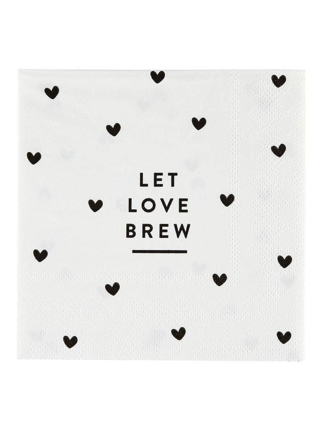 "Let Love Brew" Cocktail Napkins