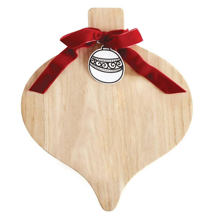 Paulownia Ornament Wood Board comes with festive red ribbon and ornament tag. Perfect for gifting.