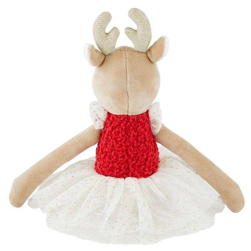 Back view of the Red Deer Plush Doll