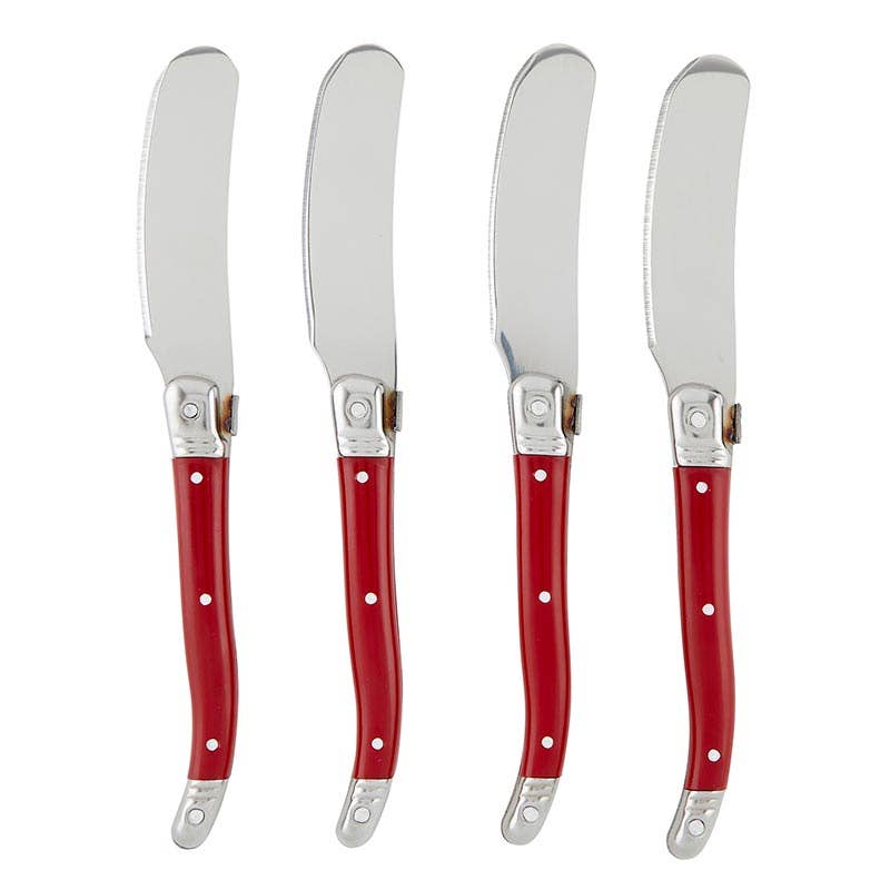 Red Handled Spreader Knives