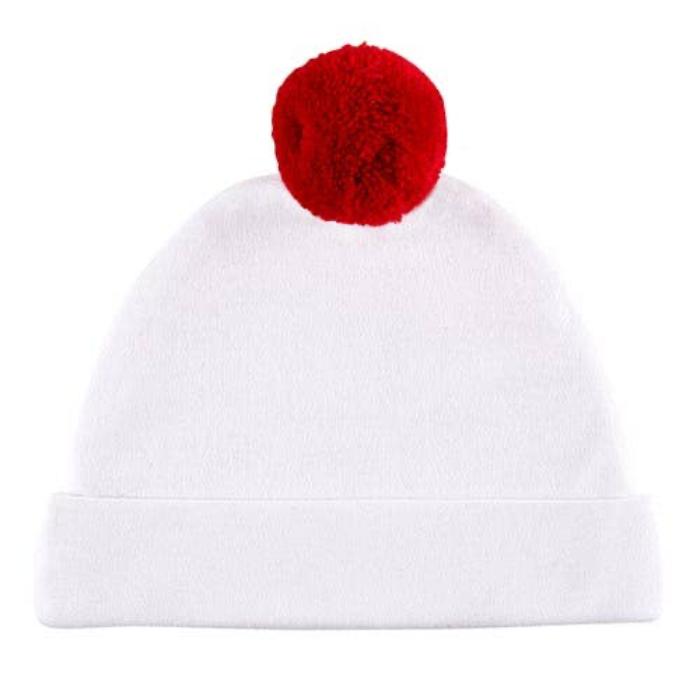 Santa Baby Pom Pom Hat