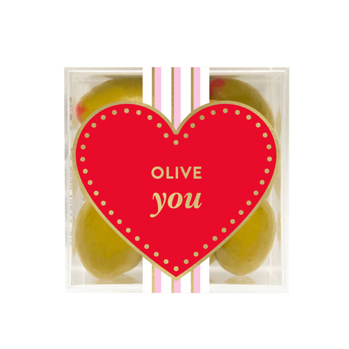 Top of the The "Olive You" gift box.