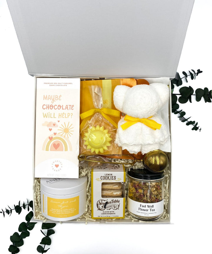 Sunshine & Smiles Get Well Soon Gift Box Packed to ship