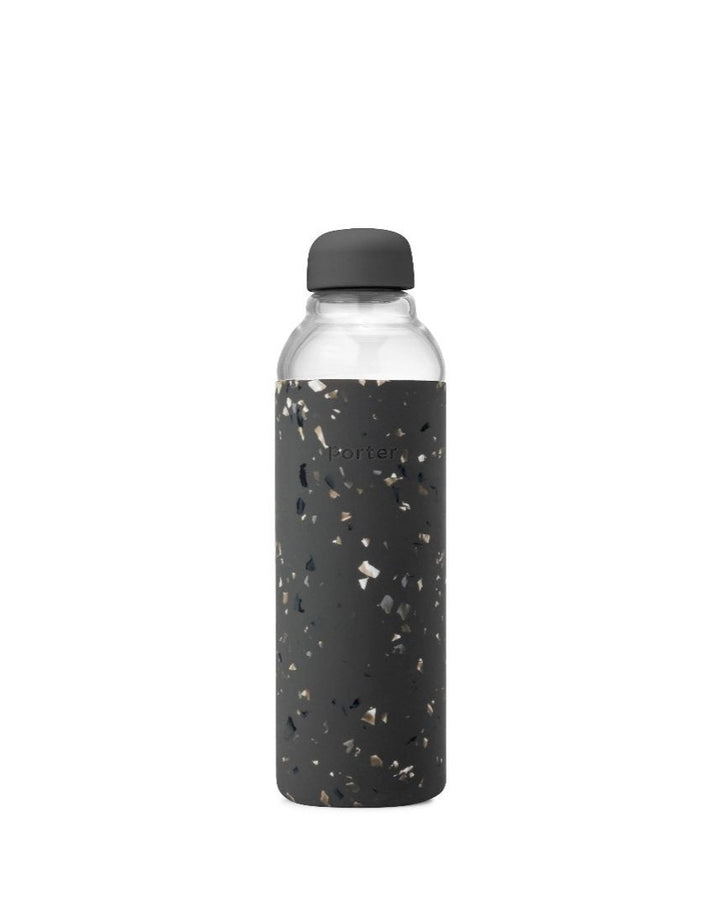 Glass Water Bottle with Terrazzo Silicone Sleeve - 20 oz