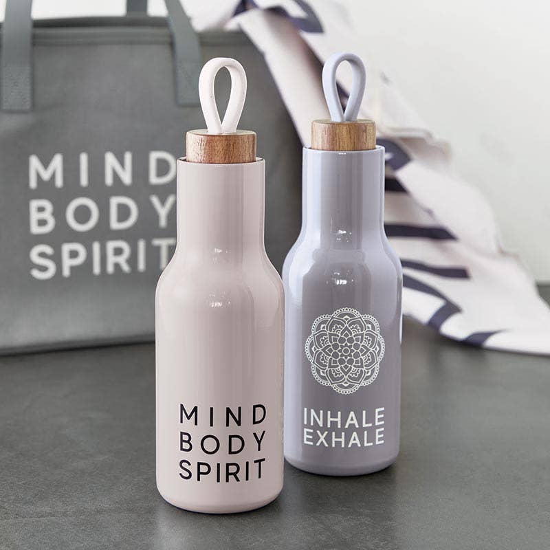 "Inhale Exhale" Water Bottle