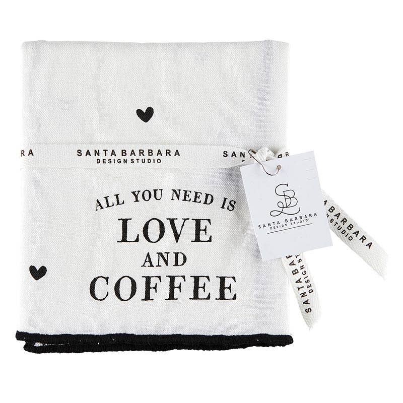 Love & Coffee Tea Towel